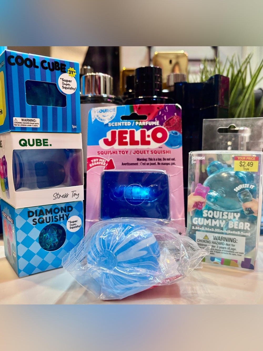 Blue Squishy Bundle x 6